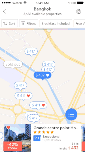 Maps app feature animation three