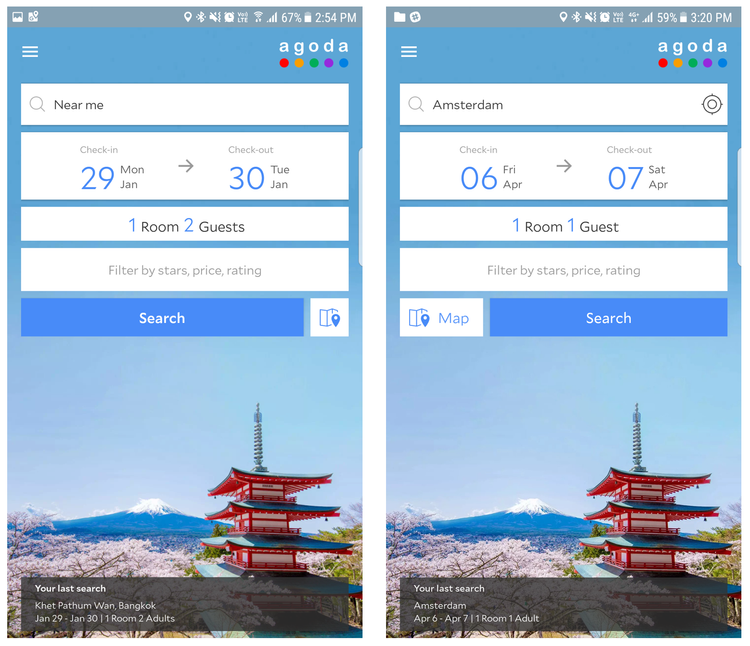 Usability test variant one