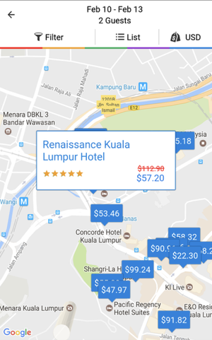 Map pin information states
