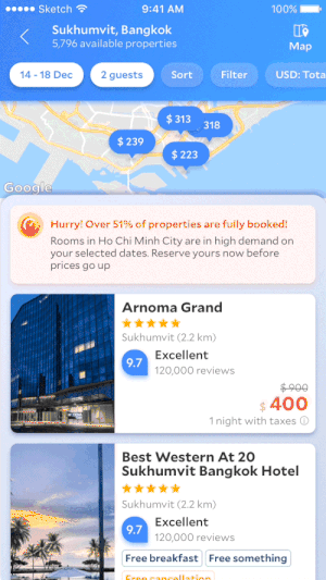 Animation: filter page transition